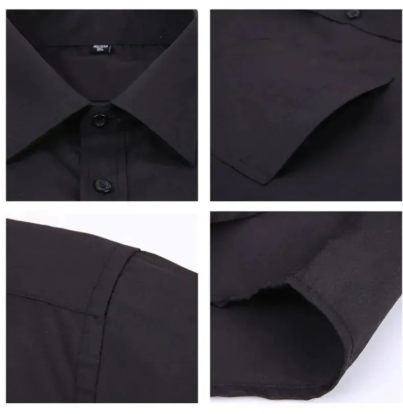 Cotton Men's French Cuffs Business Long Sleeve Shirt