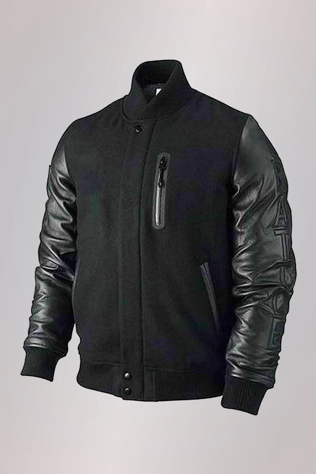Creed Bomber Stylish Leather Jacket With Cowhide Leather Sleeves Worn by Michael B. Jordan | Michael B. Jordan Creed Bomber Stylish Leather Jacket