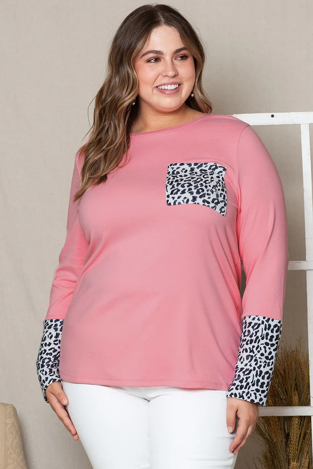 Cuffs Brushed Plus Size Top
