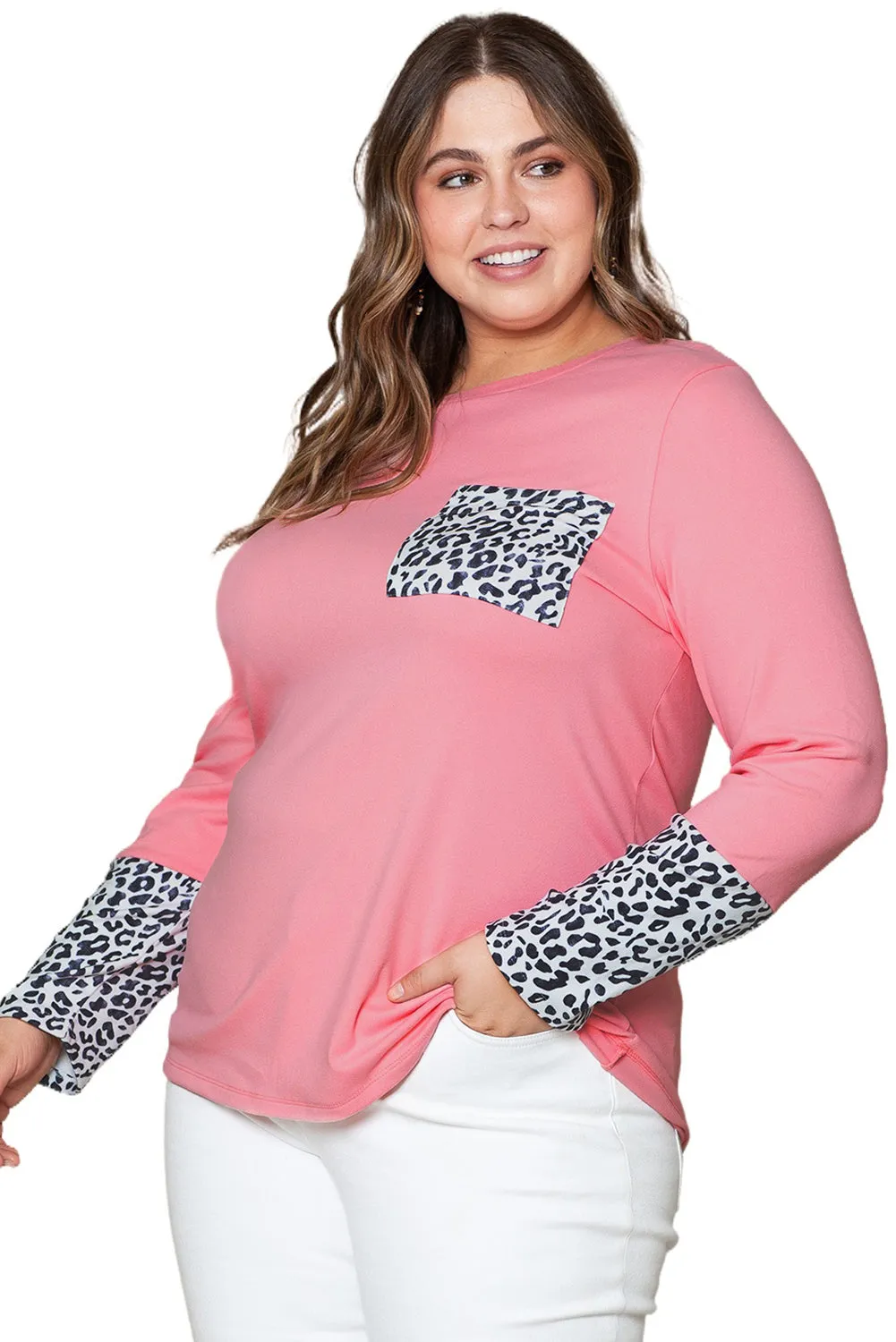 Cuffs Brushed Plus Size Top
