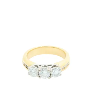 Custom 18ct Yellow Gold Diamond Ring