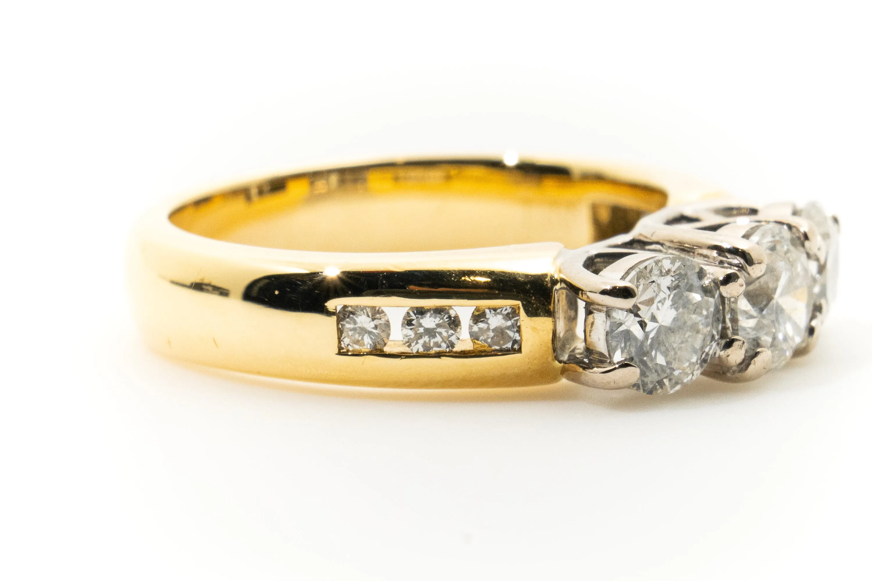 Custom 18ct Yellow Gold Diamond Ring