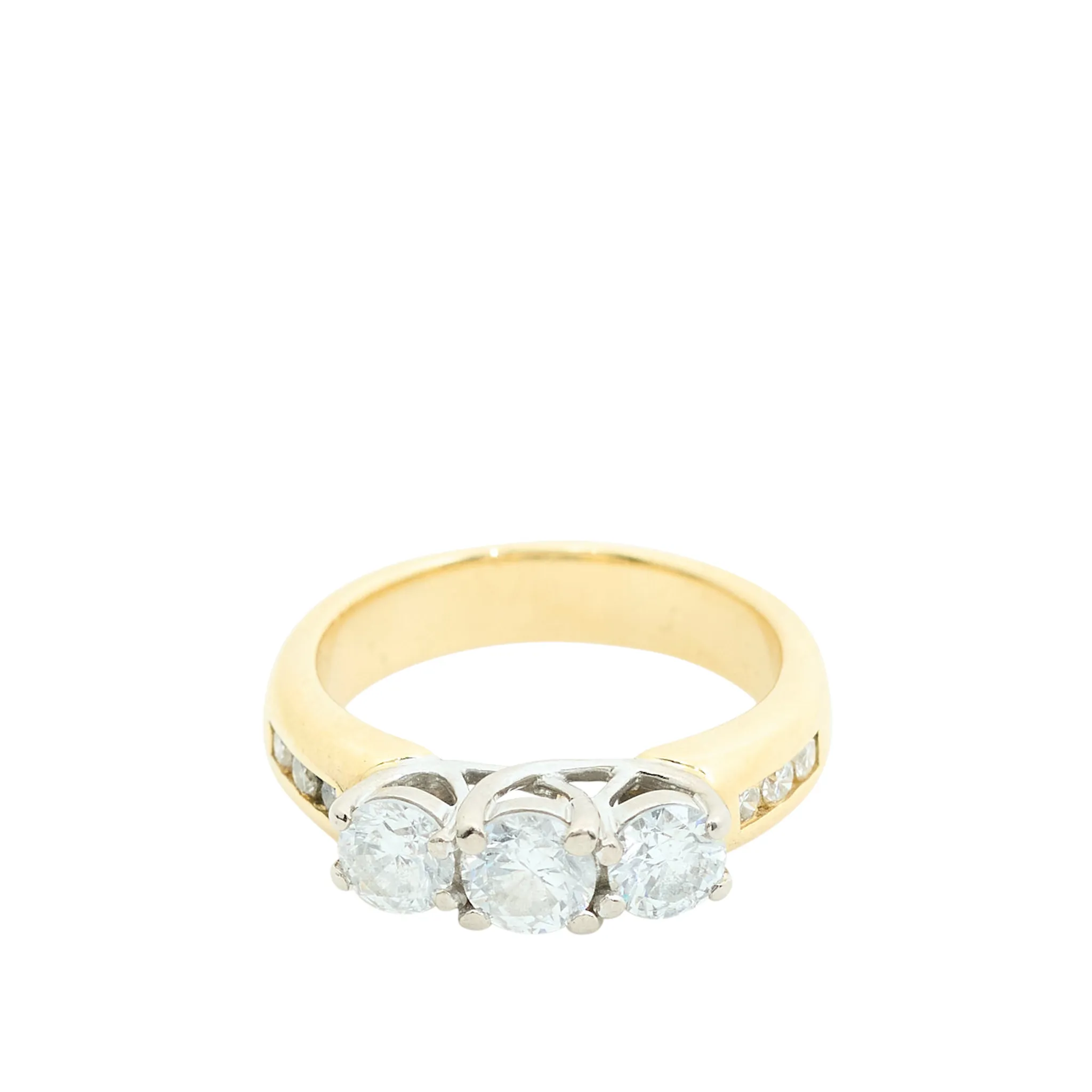 Custom 18ct Yellow Gold Diamond Ring