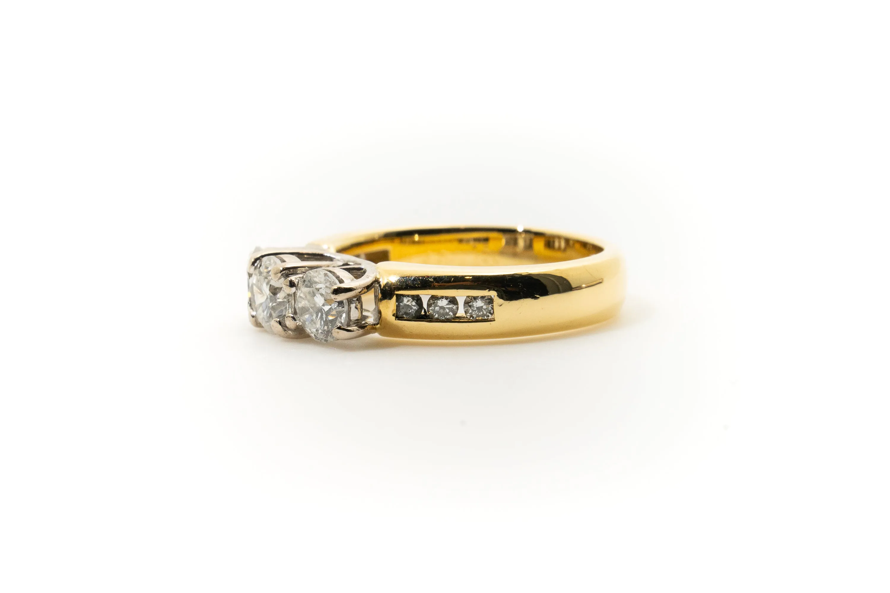Custom 18ct Yellow Gold Diamond Ring