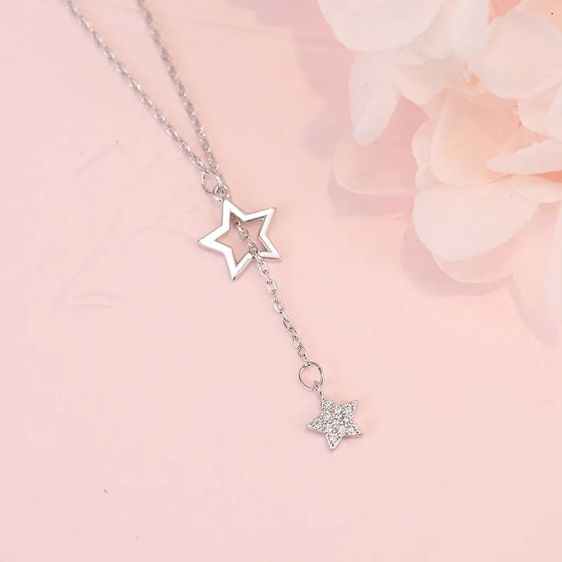 Cute Shiny Star Choker Drop Charm Necklaces Charming