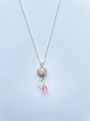 Daisy Necklace featuring Blush Rose Pastel