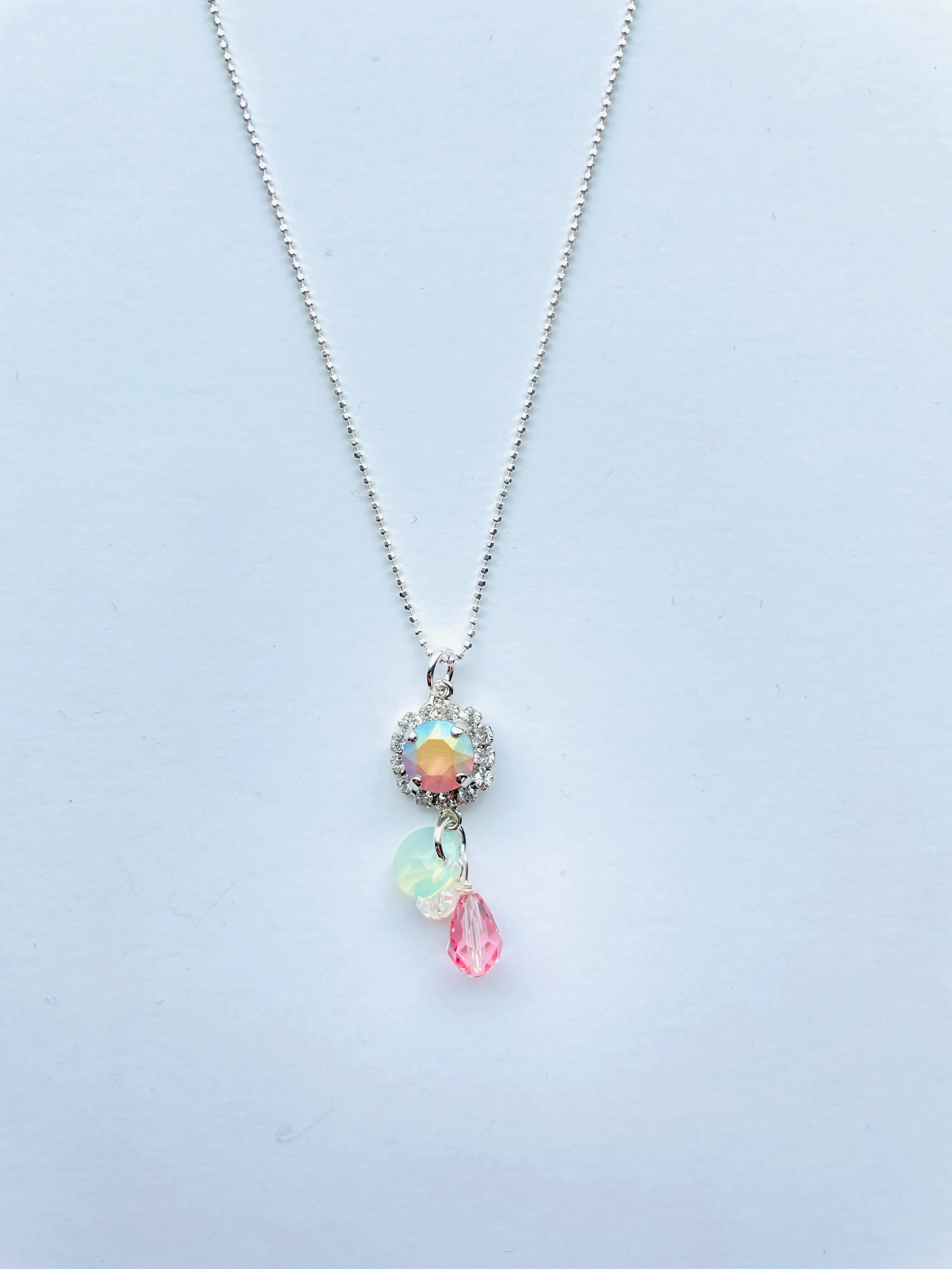 Daisy Necklace featuring Blush Rose Pastel