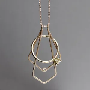 Diamond Double Deco Magic Ring Holder Necklace®
