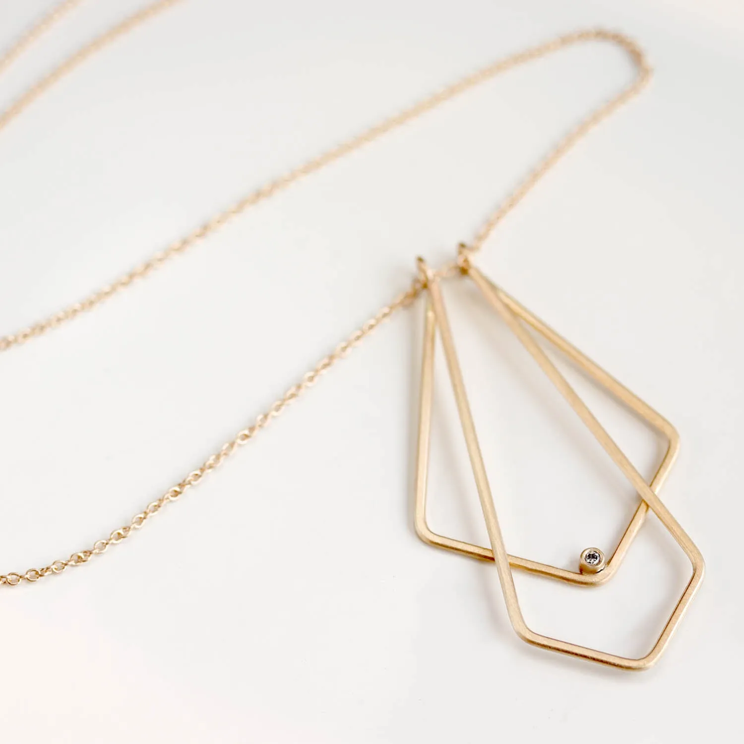 Diamond Double Deco Magic Ring Holder Necklace®