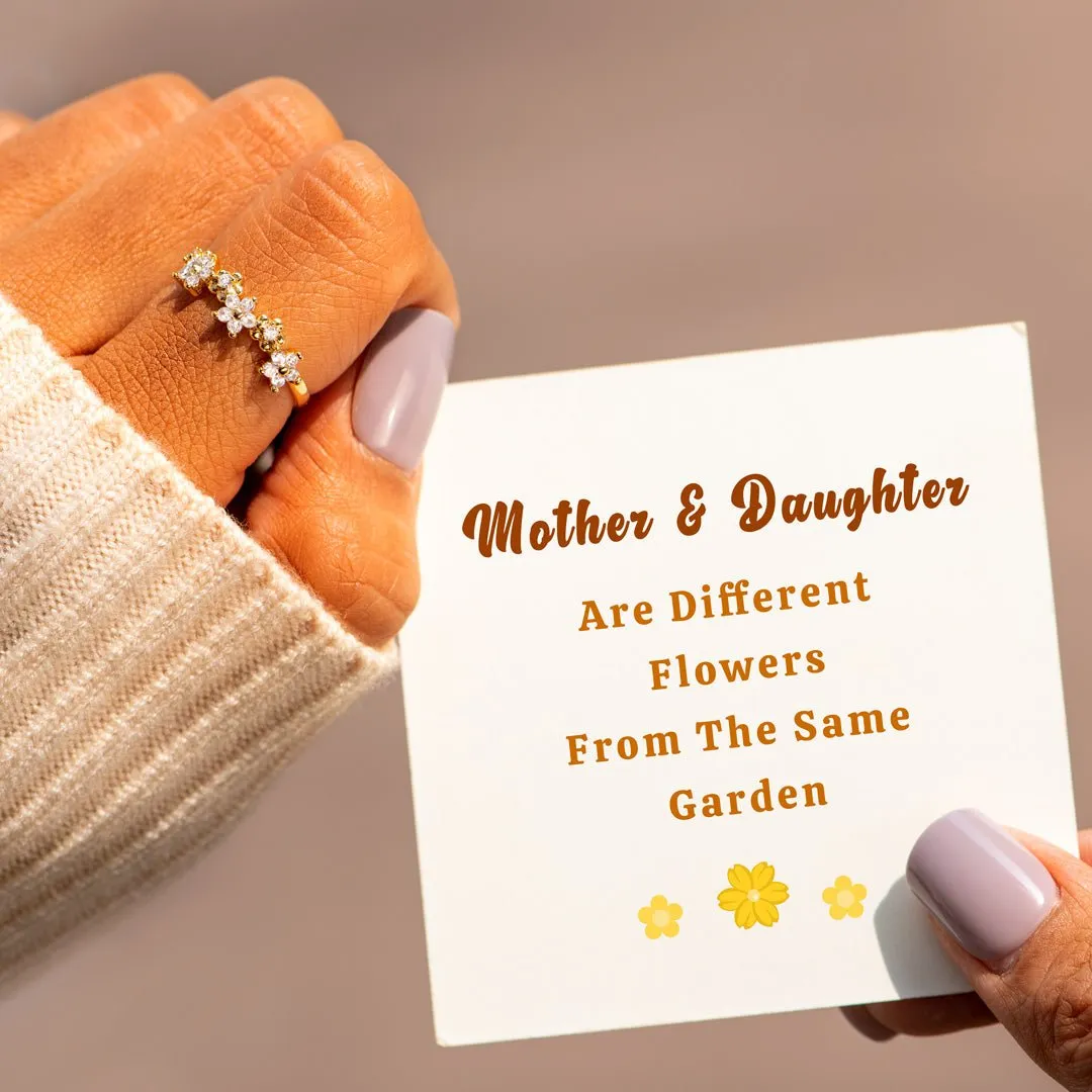 Different Flower From The Same Garden Floral Ring