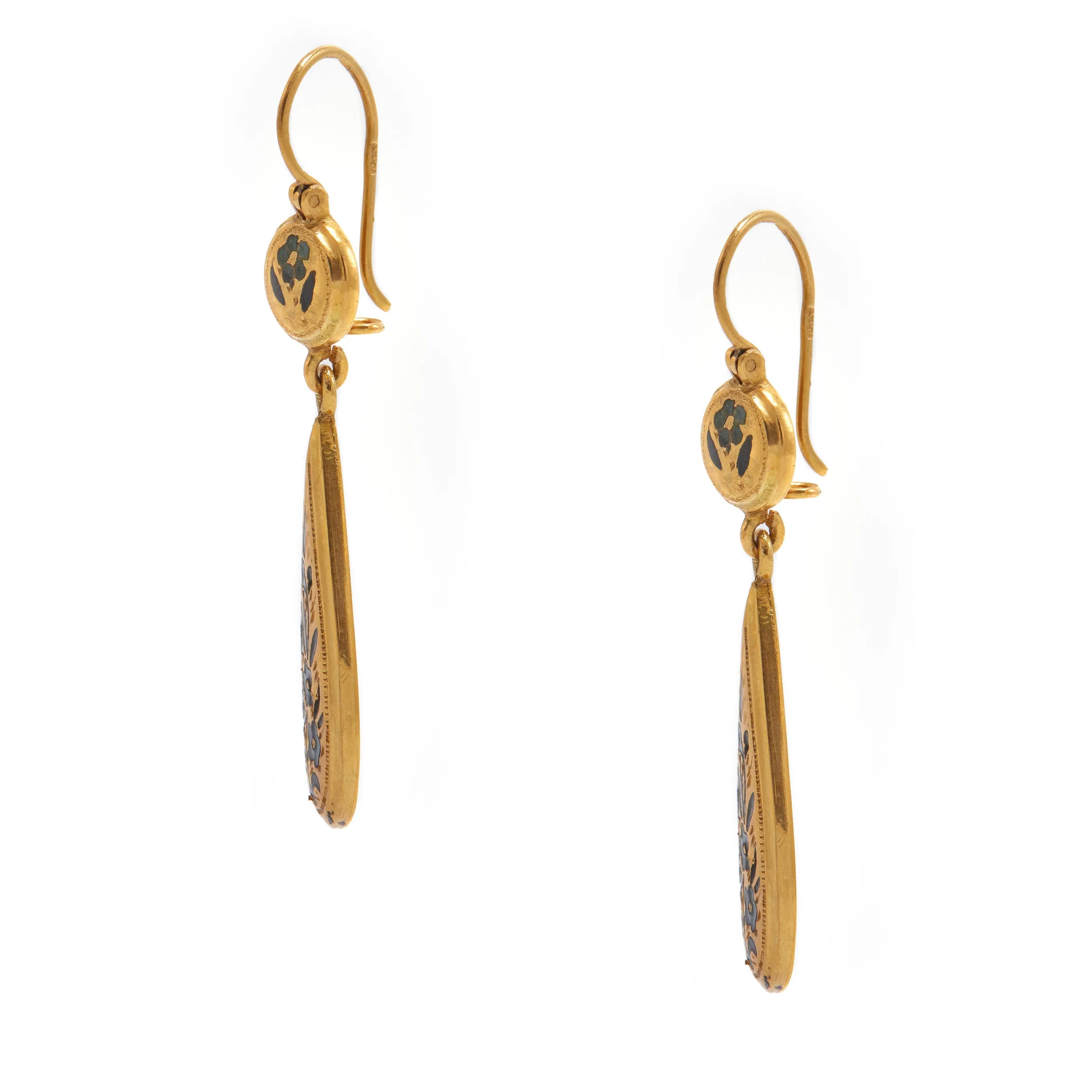 Enamel Flower Earrings