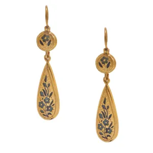Enamel Flower Earrings