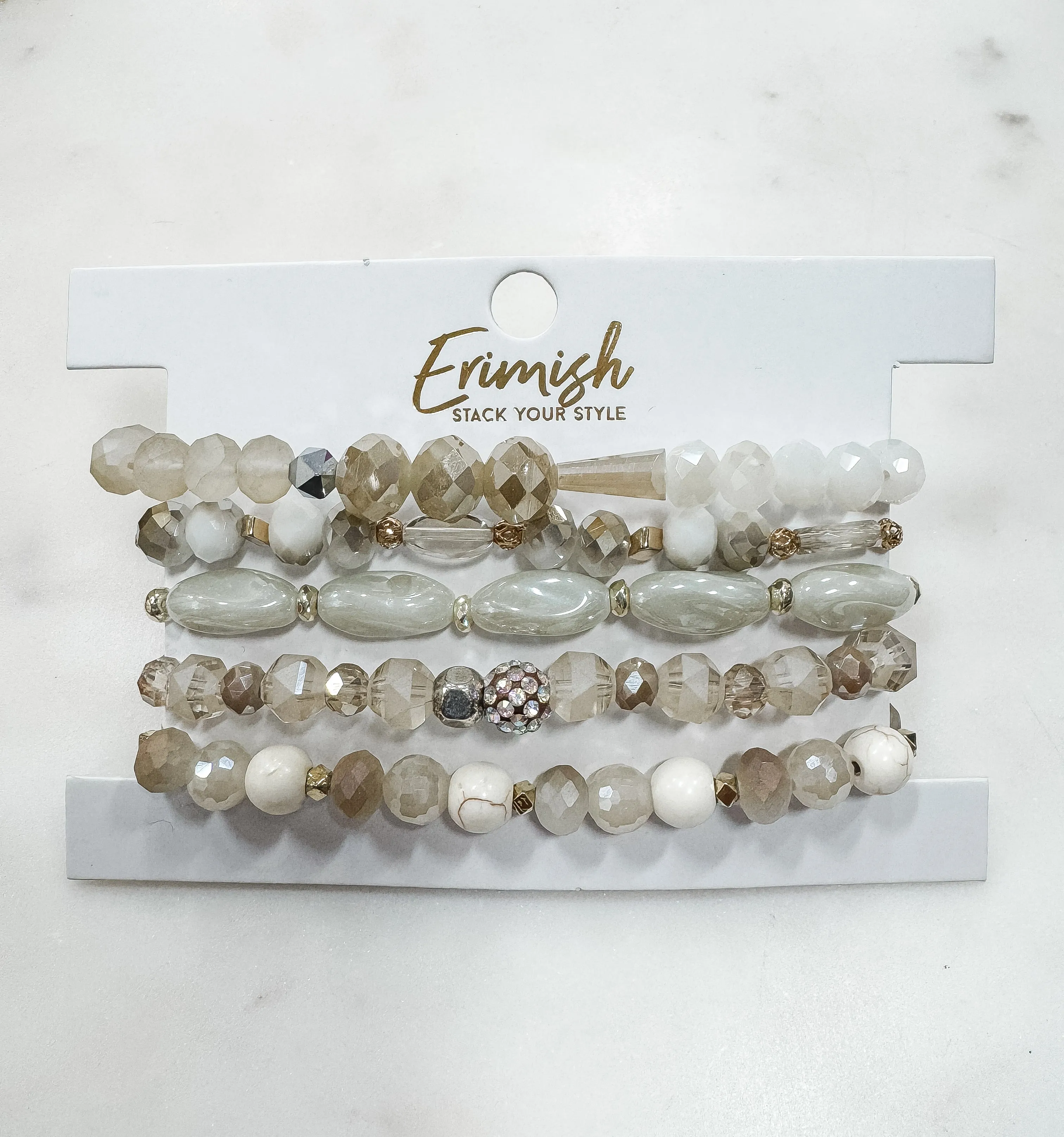 Erimish Neutral Glam Stacks