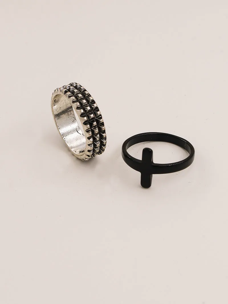 European American Cross-border Jewelry Set with Hip Hop Street Style Ring for Women and Men