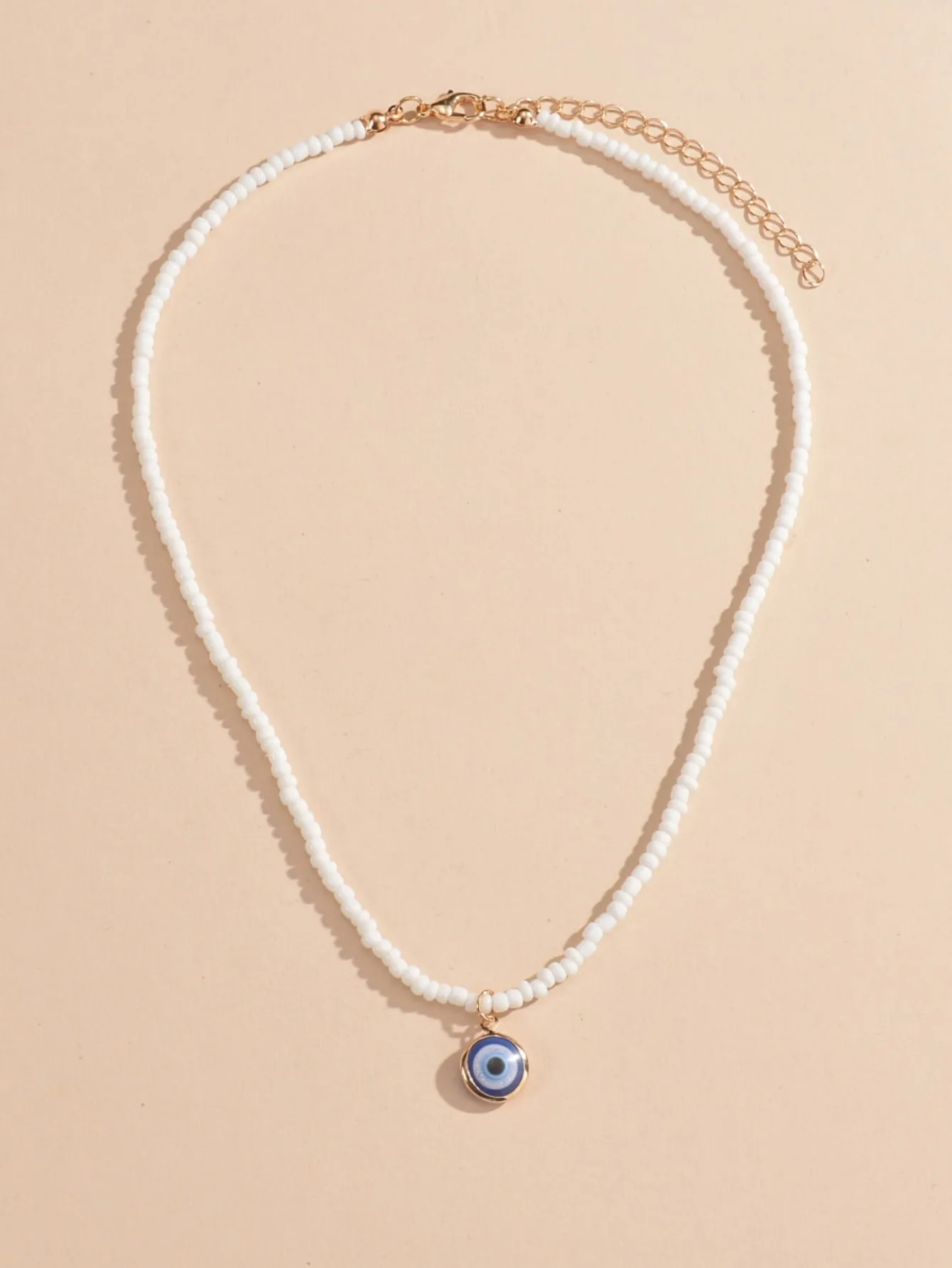 Evil Eye Decor Beaded Necklace for Women Girls Accessories Jewelry Gifts Gift