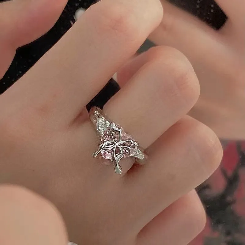 Fairycore Inspired Unique Charm Ring Collection