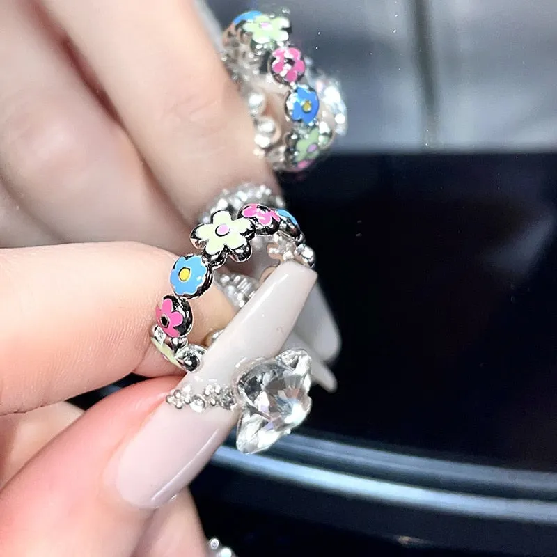 Fairycore Inspired Unique Charm Ring Collection