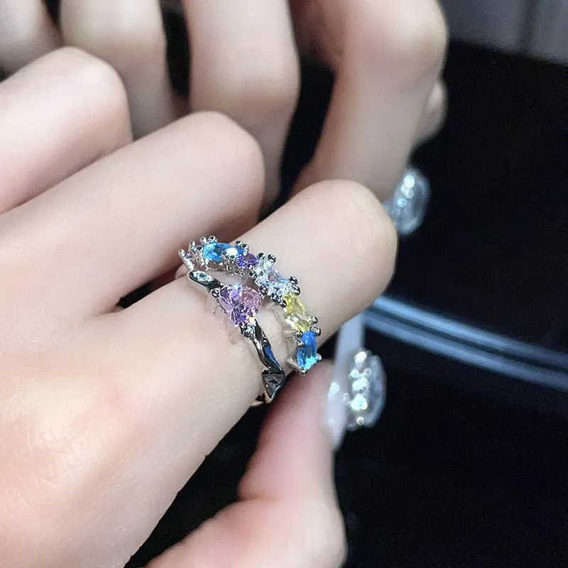 Fairycore Inspired Unique Charm Ring Collection