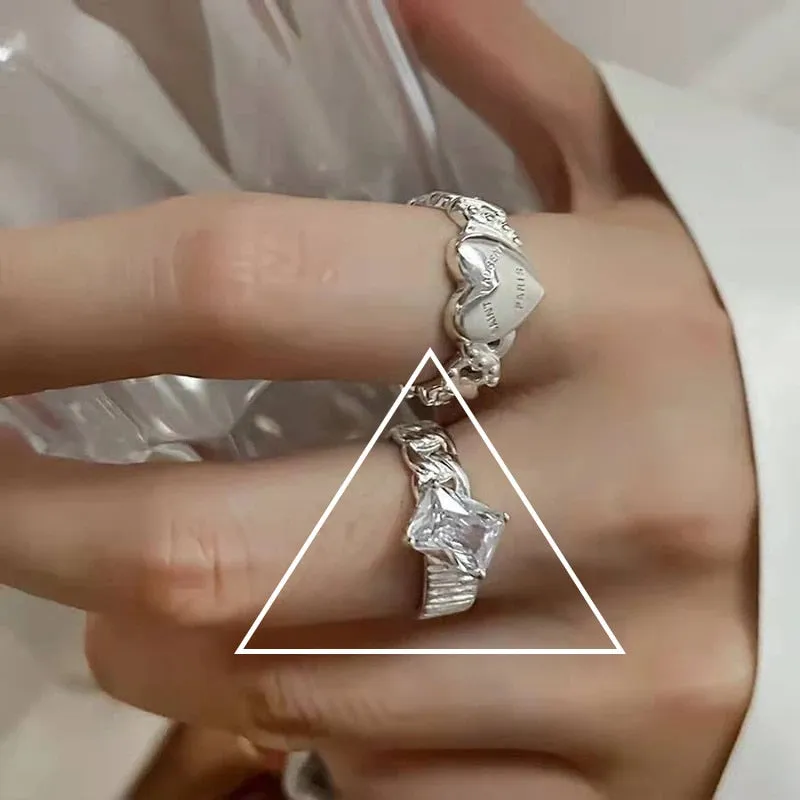 Fairycore Inspired Unique Charm Ring Collection