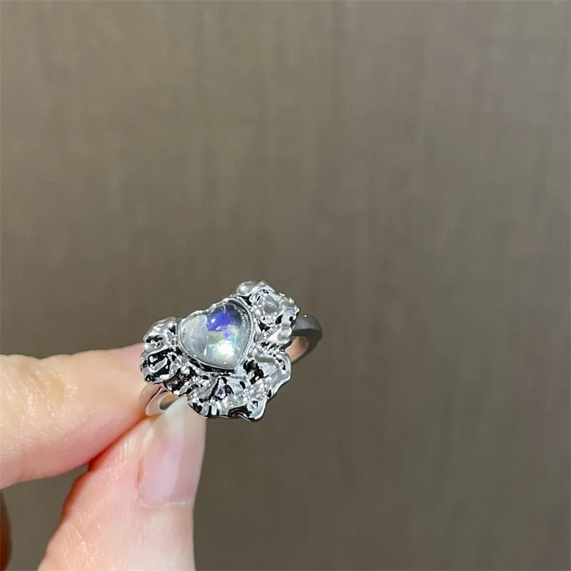 Fairycore Inspired Unique Charm Ring Collection