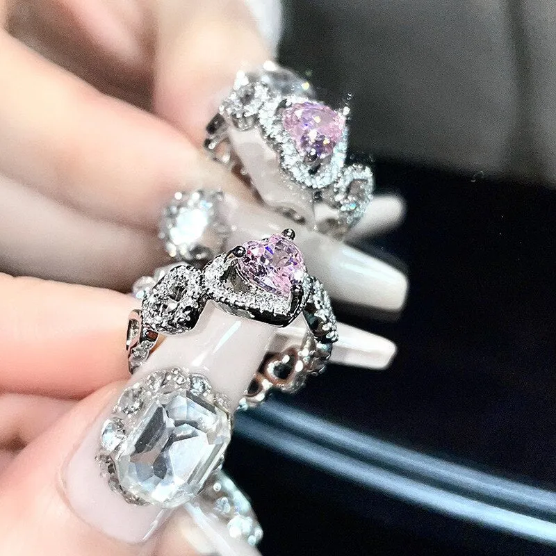 Fairycore Inspired Unique Charm Ring Collection