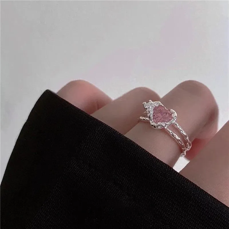 Fairycore Inspired Unique Charm Ring Collection