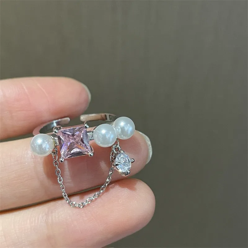 Fairycore Inspired Unique Charm Ring Collection