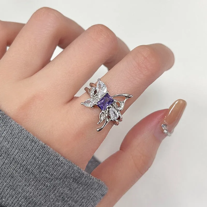 Fairycore Inspired Unique Charm Ring Collection