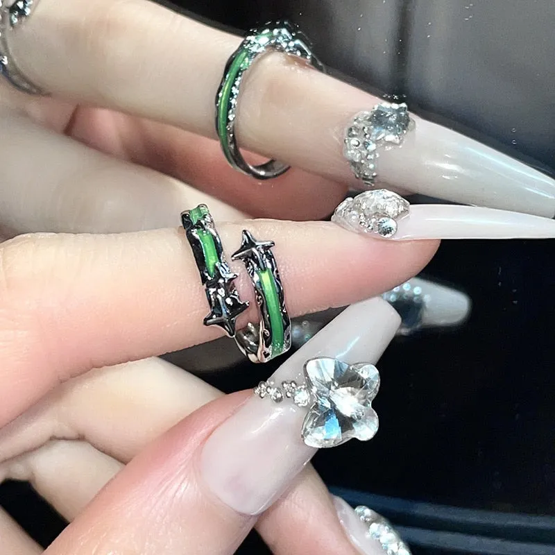 Fairycore Inspired Unique Charm Ring Collection