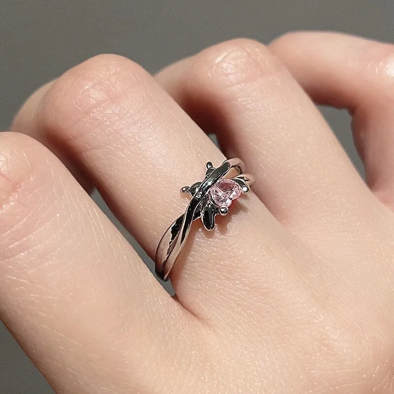 Fairycore Inspired Unique Charm Ring Collection