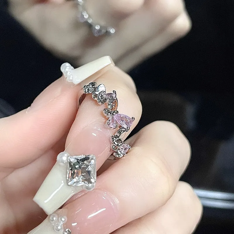 Fairycore Inspired Unique Charm Ring Collection