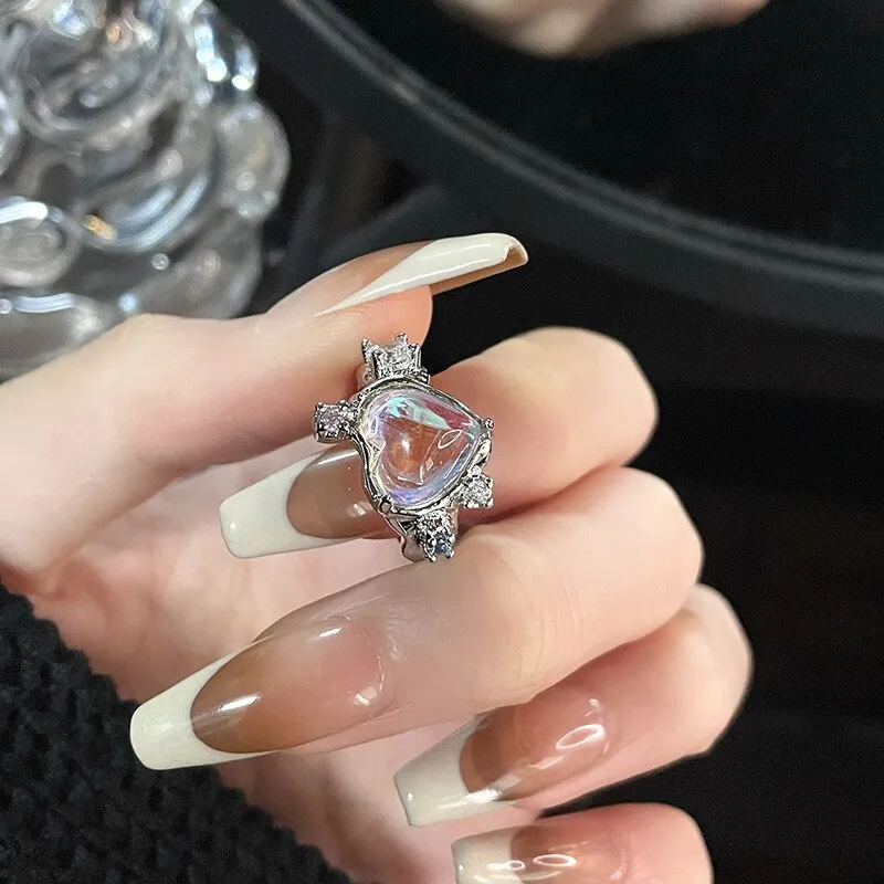 Fairycore Inspired Unique Charm Ring Collection