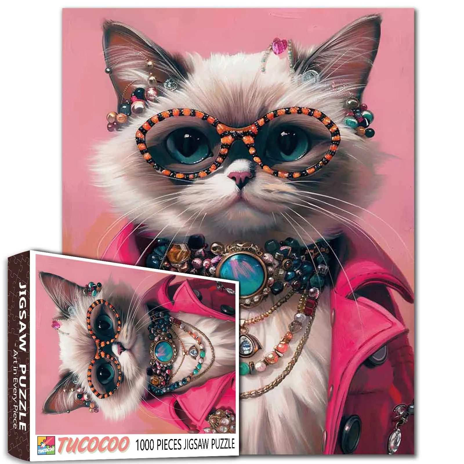 Fashionable Cat Jigsaw Puzzle