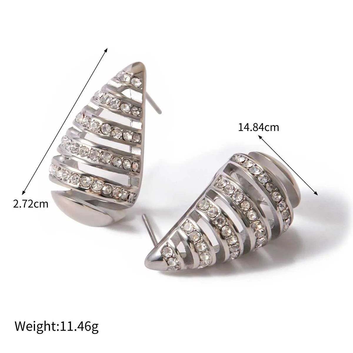 Fashionable simple geometric design earrings necklace bracelet ring set