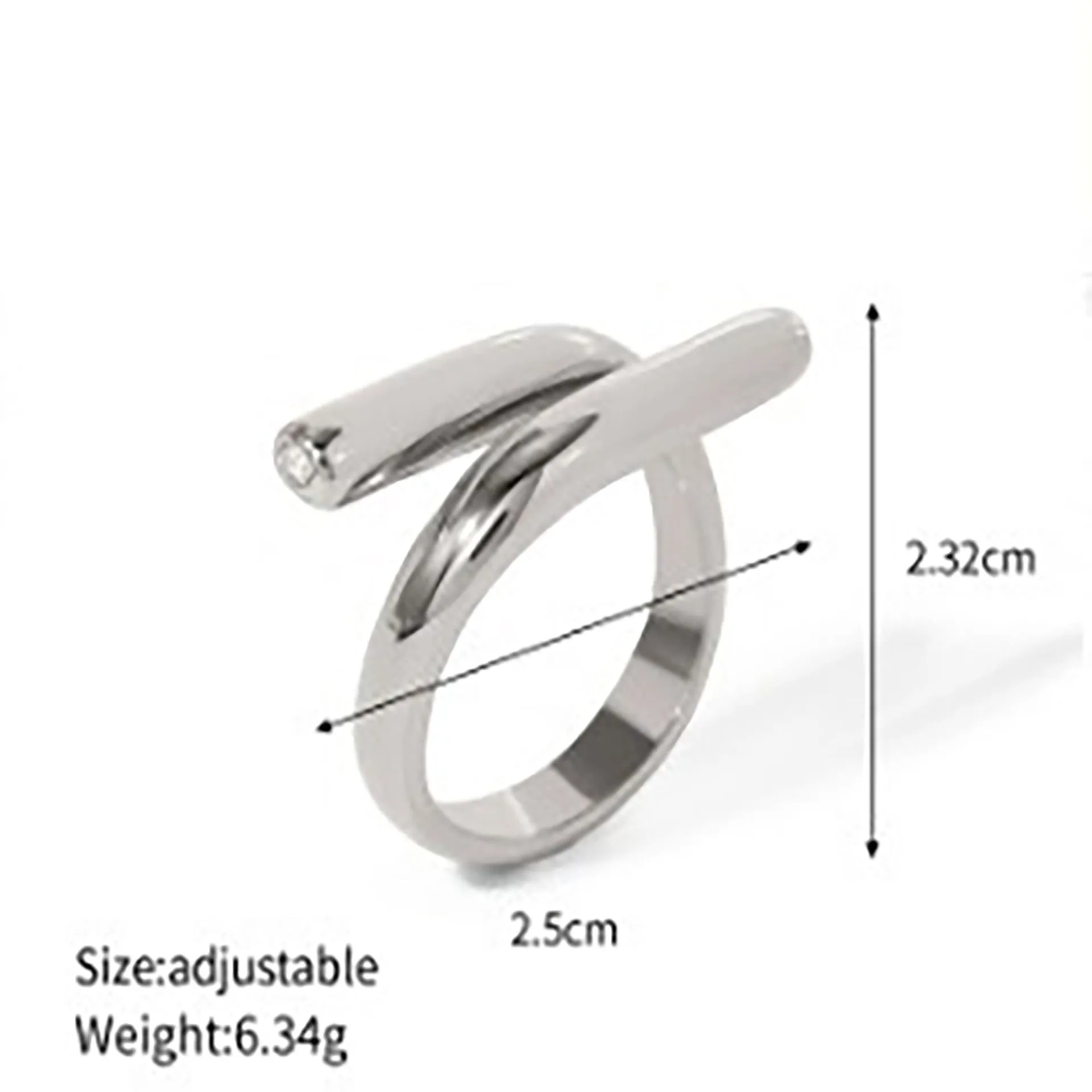 Fashionable simple geometric design earrings necklace bracelet ring set