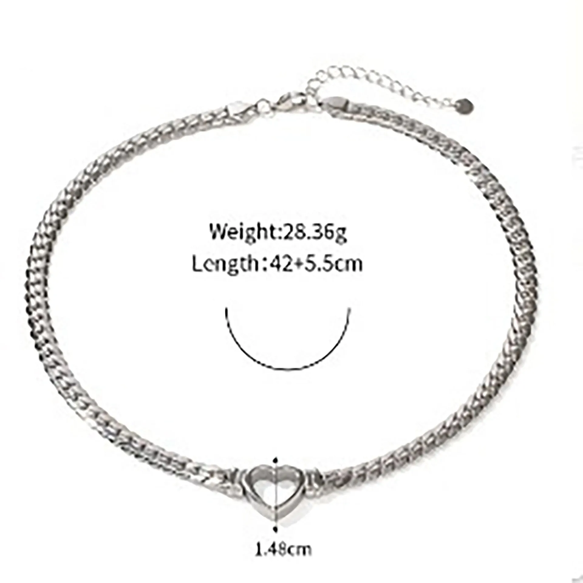 Fashionable simple geometric design earrings necklace bracelet ring set