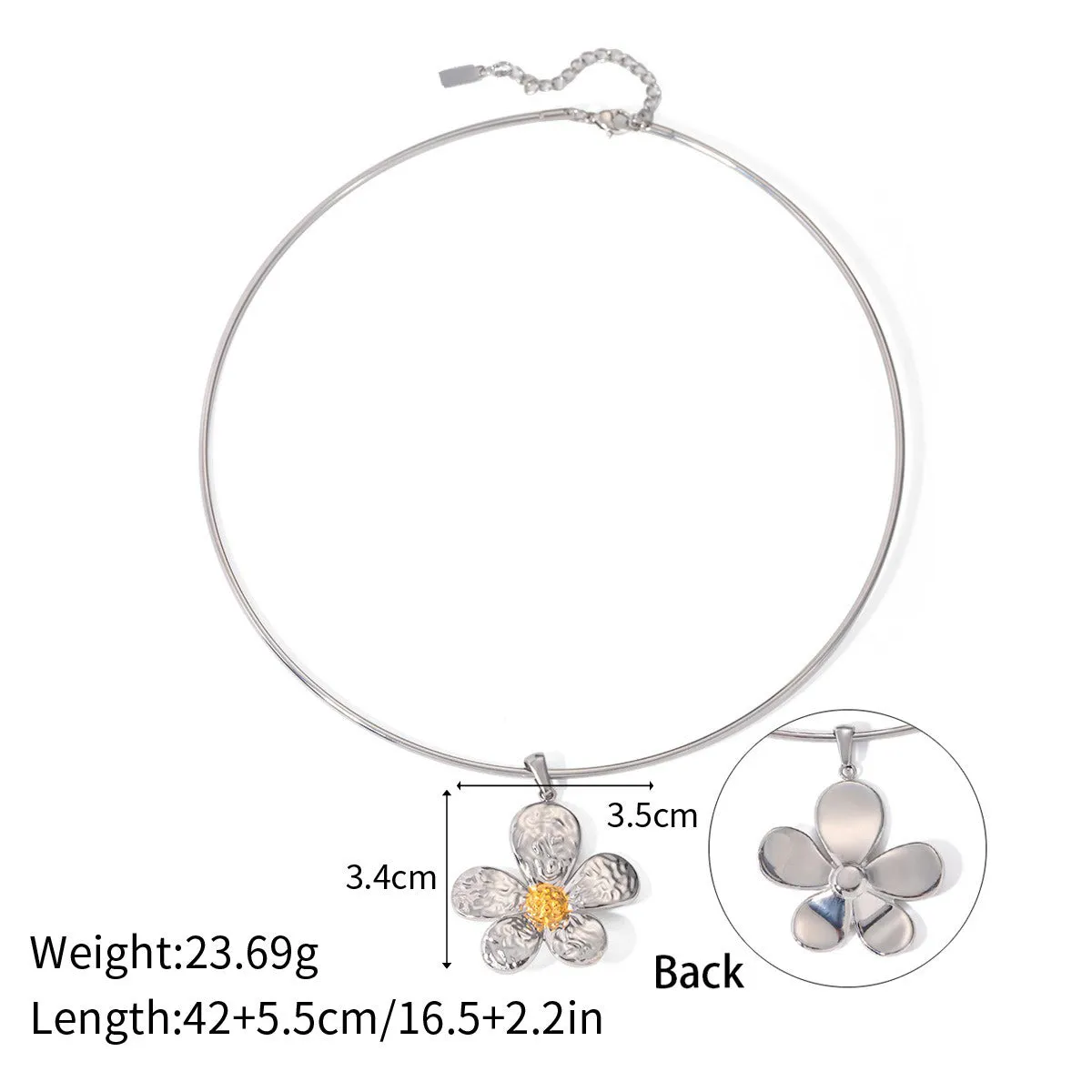 Fashionable simple geometric design earrings necklace bracelet ring set