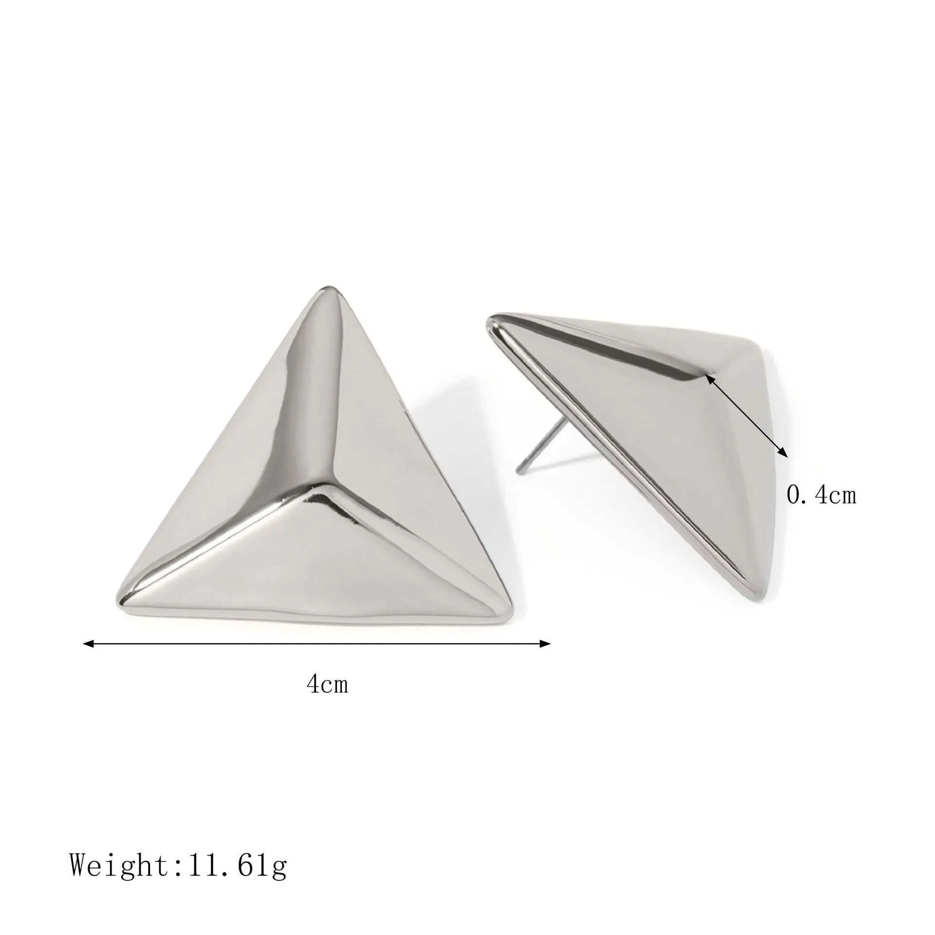 Fashionable simple geometric design earrings necklace bracelet ring set