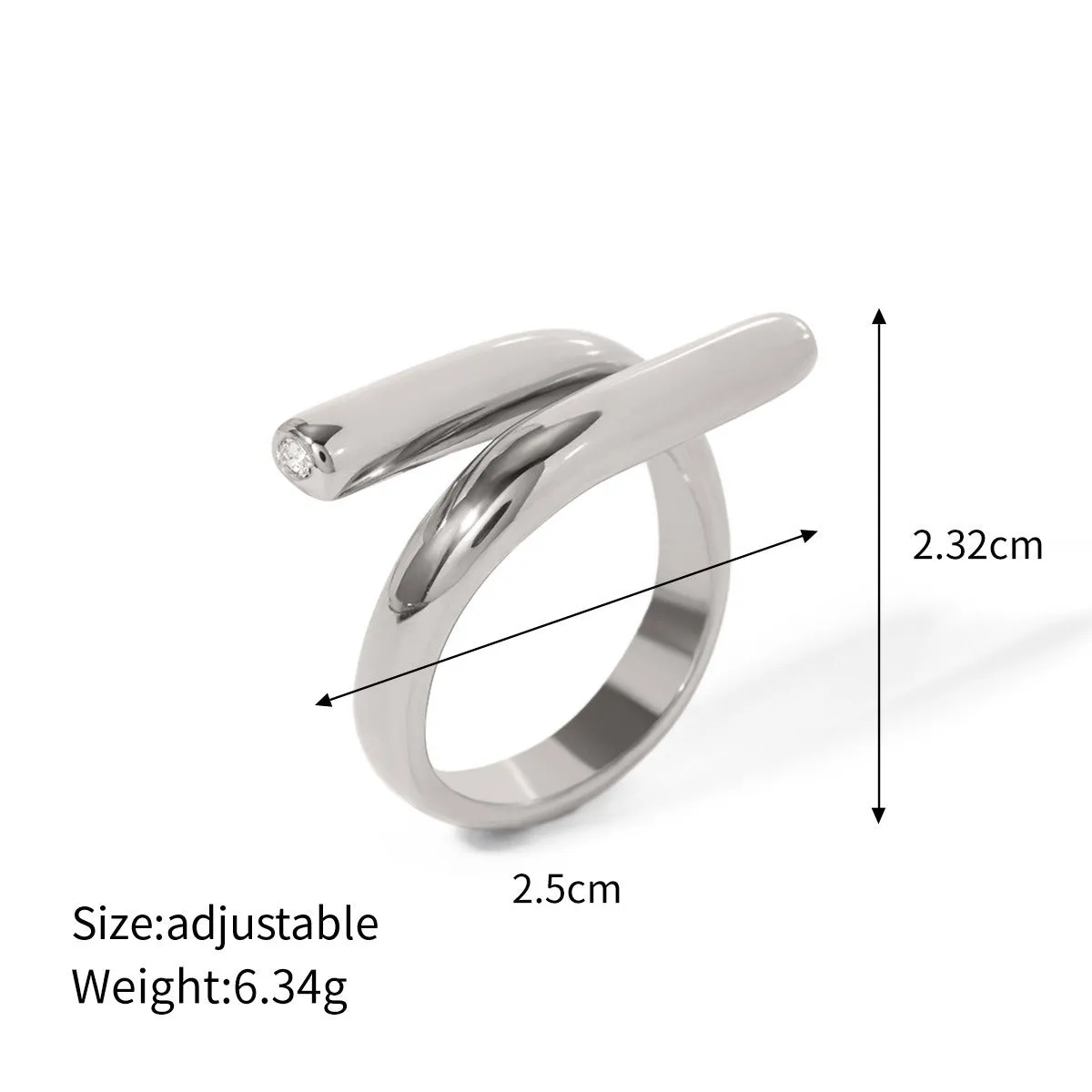 Fashionable simple geometric design earrings necklace bracelet ring set