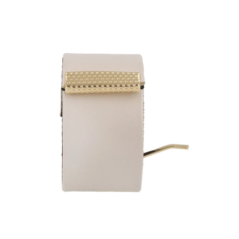 Faux Leaher Snap Band Pony Hook