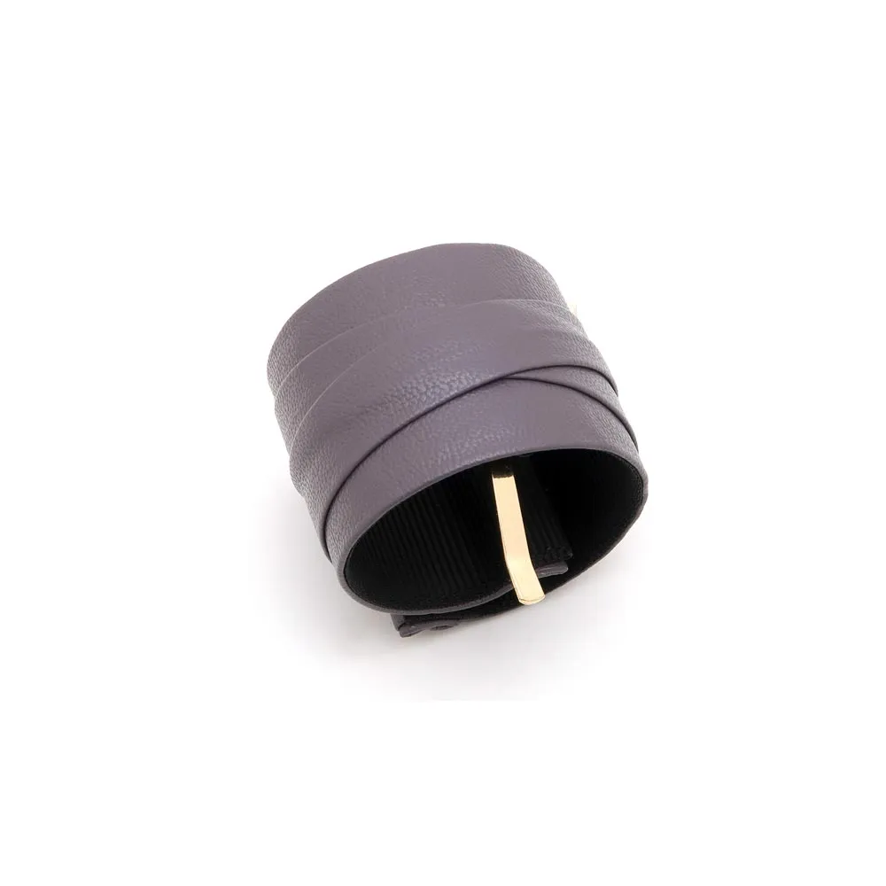 Faux Leather Roll Ponytail Cuff