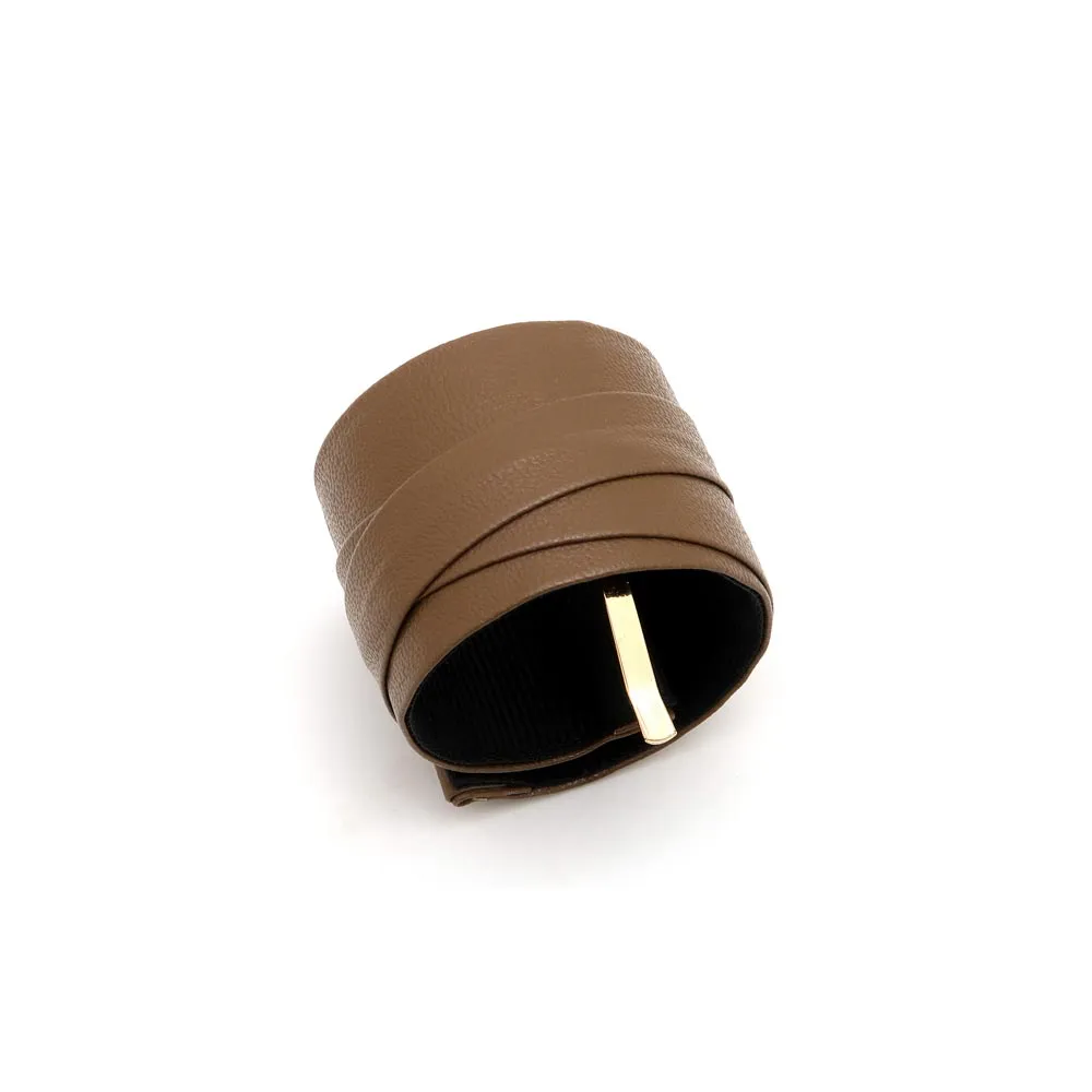 Faux Leather Roll Ponytail Cuff