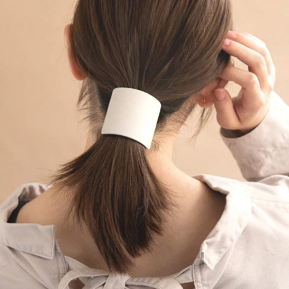 Faux Leather Square Pony Hook