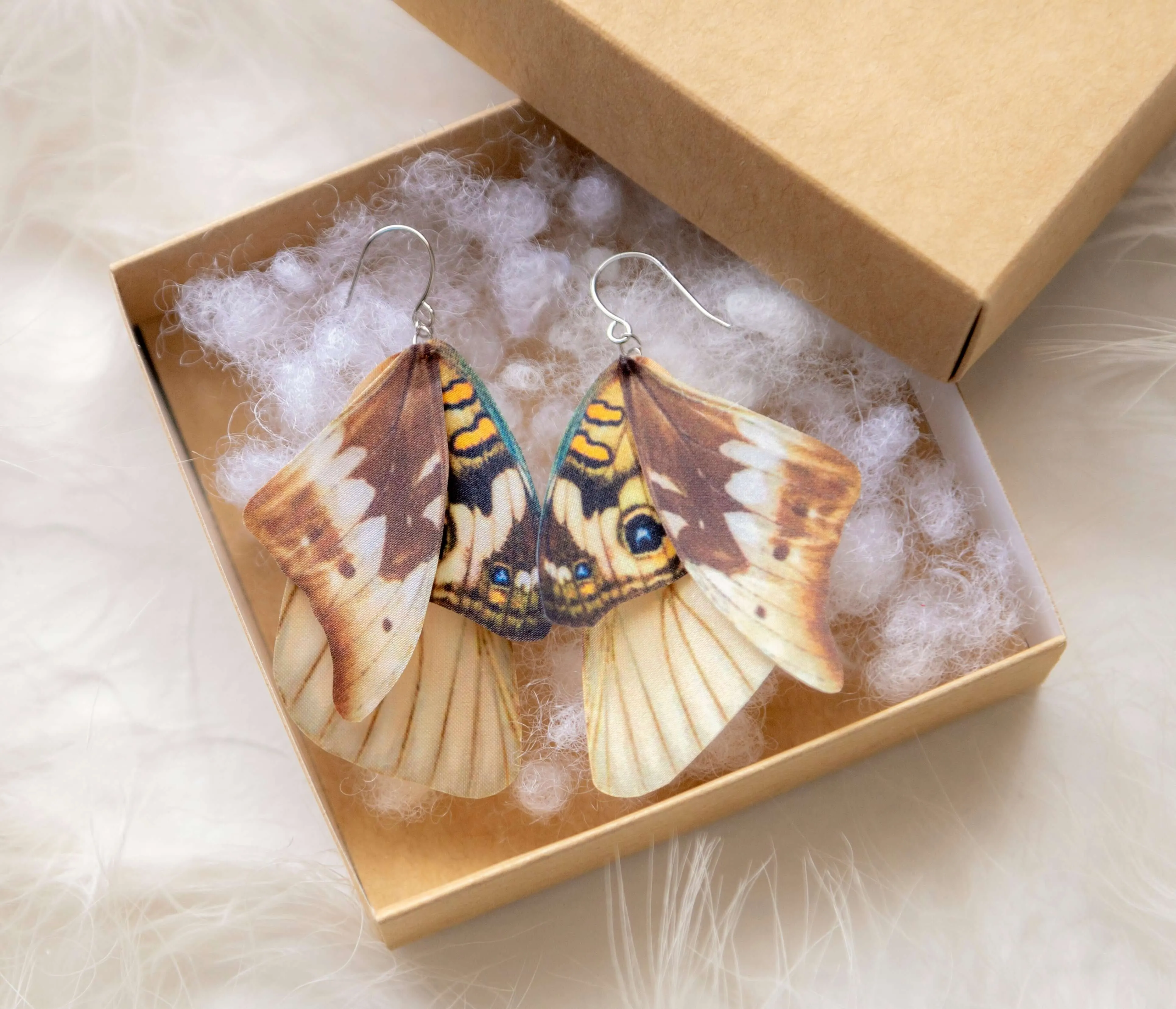 Funky Whimsigoth Moth Wing Earrings