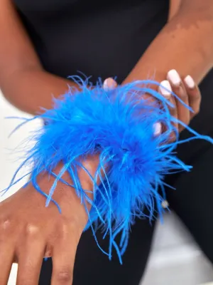Fur Cuffs - Blue