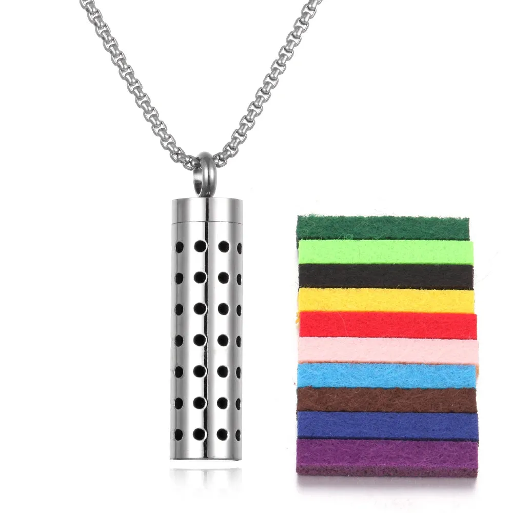 Geometric Aromatherapy Necklace