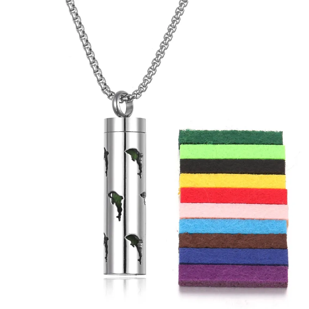 Geometric Aromatherapy Necklace