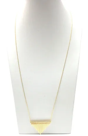 Gold Chain with Gold Tinsel Pendant