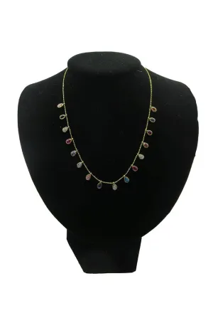 Gold Color Pear Necklace
