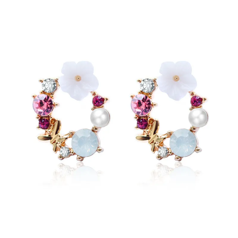 Gold Flower Earrings